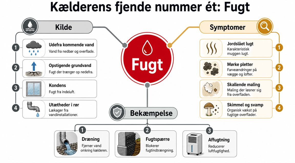 Kælderens fjende nummer ét: Forstå og bekæmp fugt