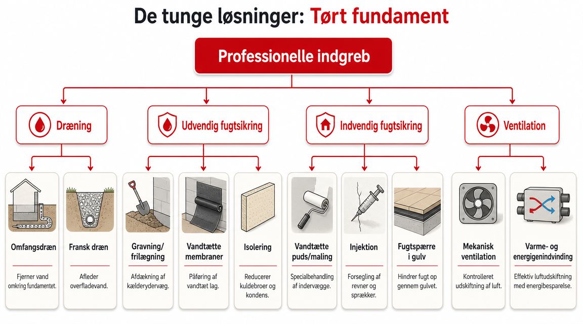 De tunge løsninger der skaber et tørt fundament